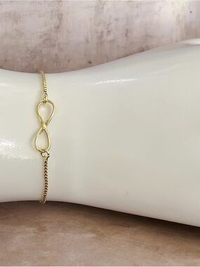 Gold  filled Infinity Link Bracelet - Women Jewelry